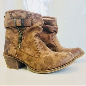 Brown ankle boots